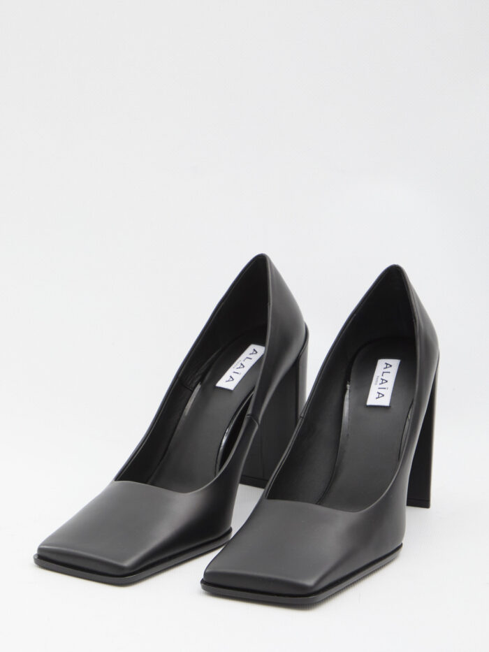Alaia Square-toed pumps
