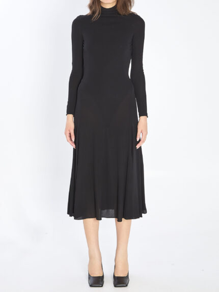 Alaia Fluid jersey dress with heart detail