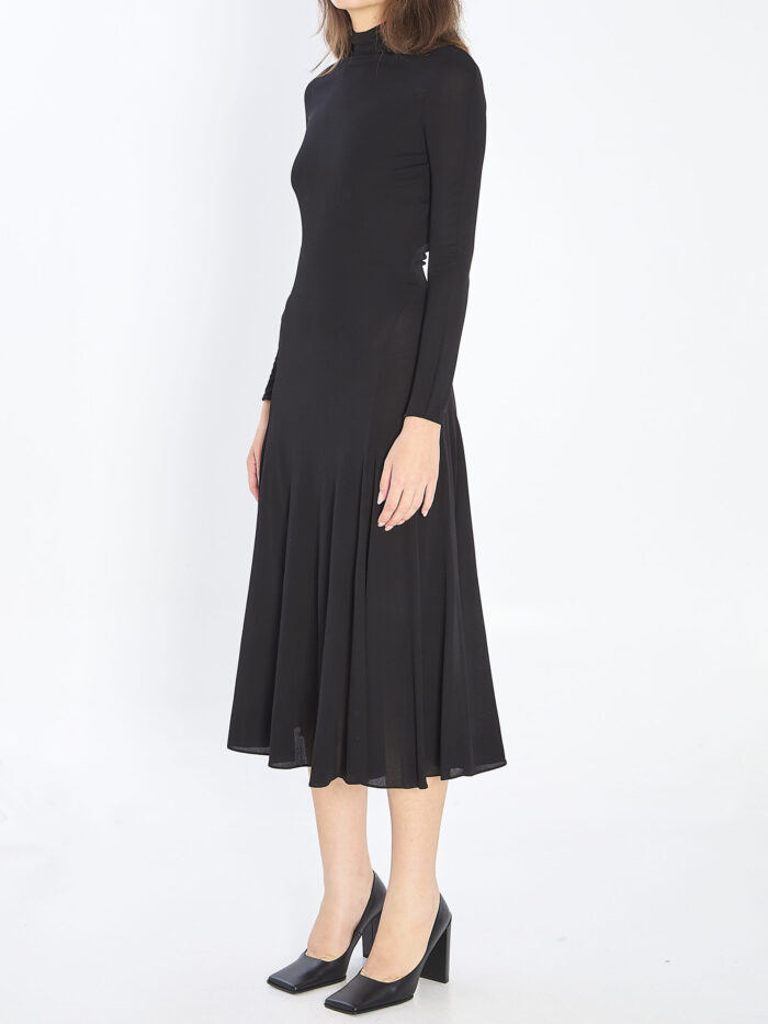 Alaia Fluid jersey dress with heart detail