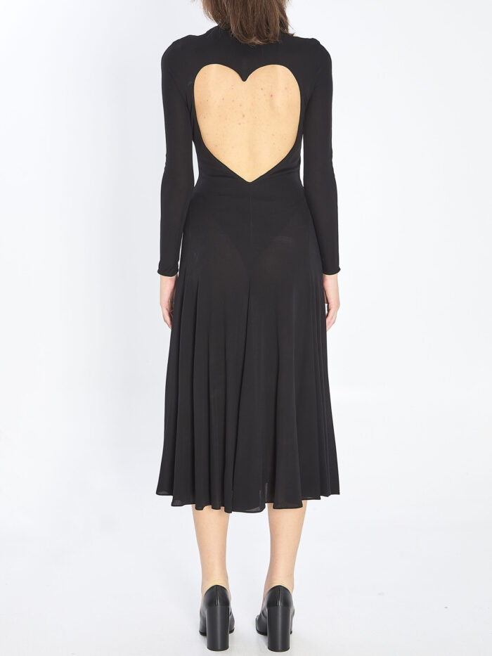 Alaia Fluid jersey dress with heart detail