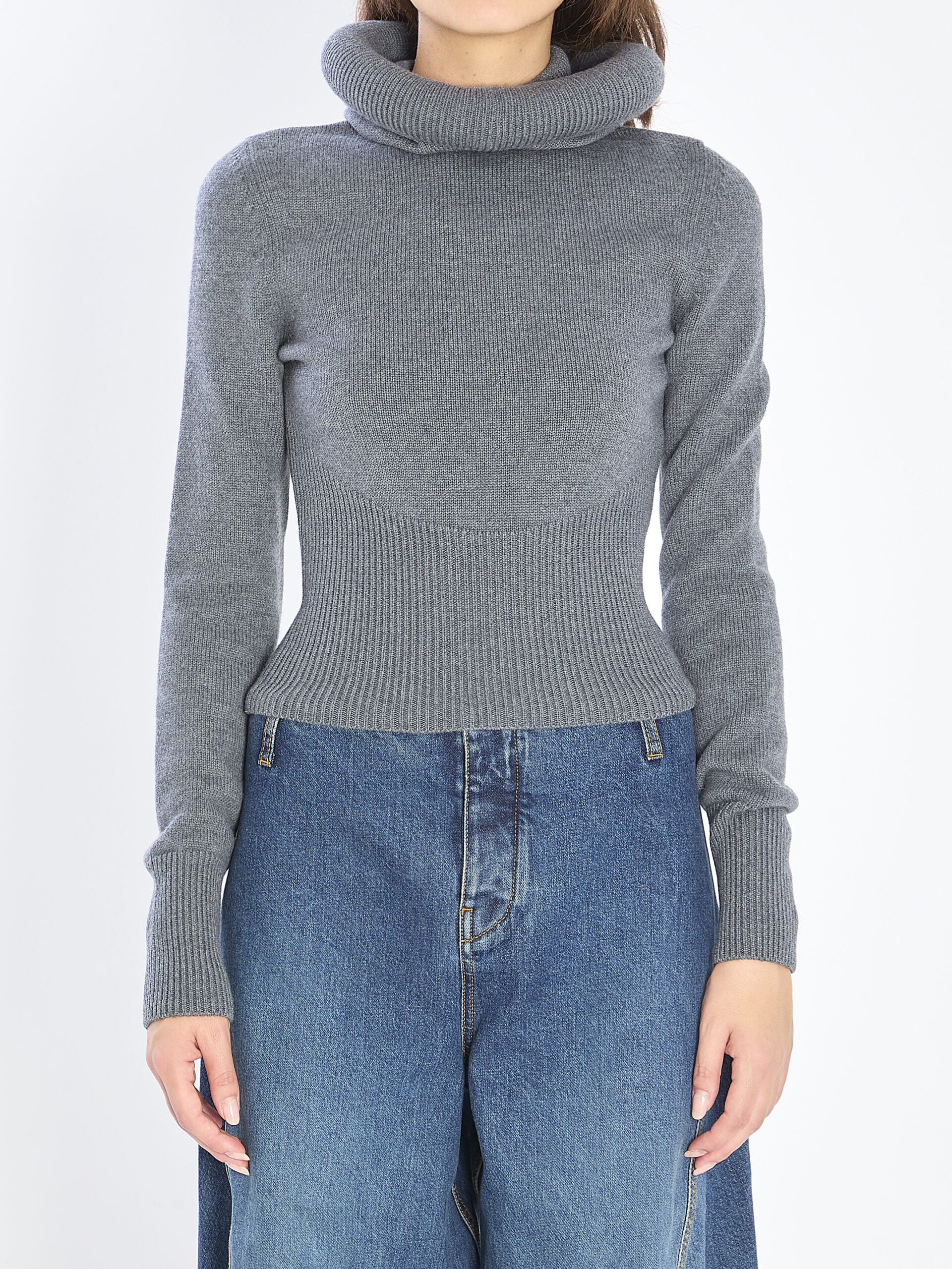 Alaia Sculptural-hood pullover