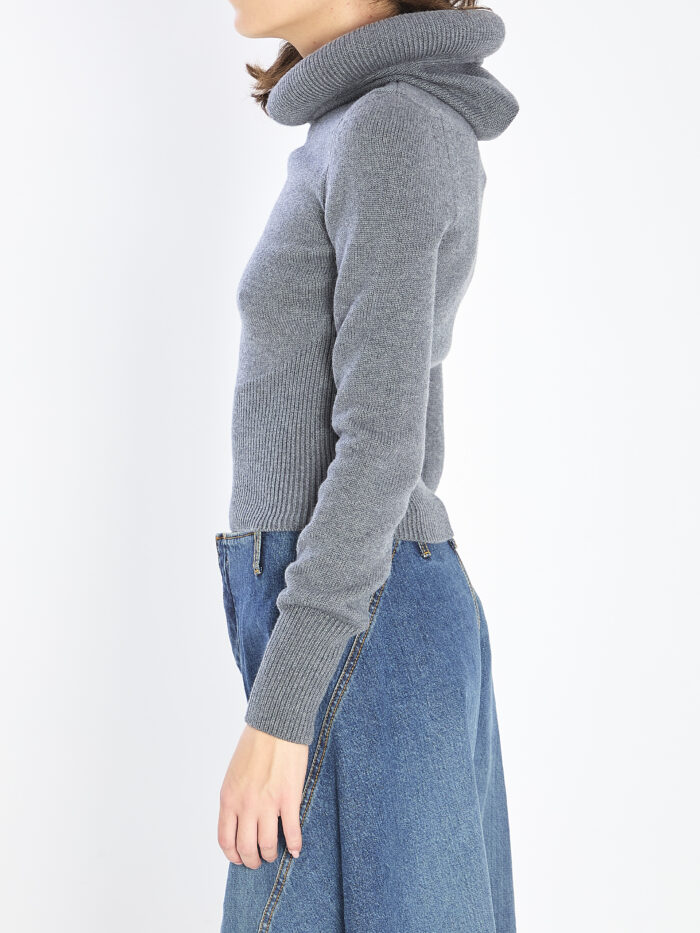 Alaia Sculptural-hood pullover