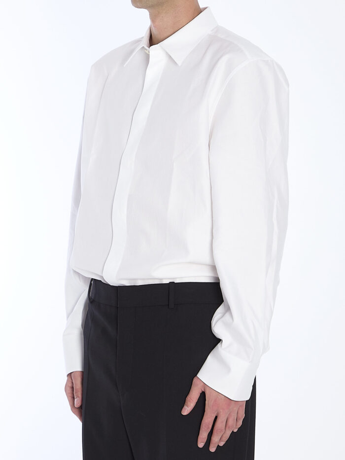 Saint Laurent Shirt in striped cotton poplin