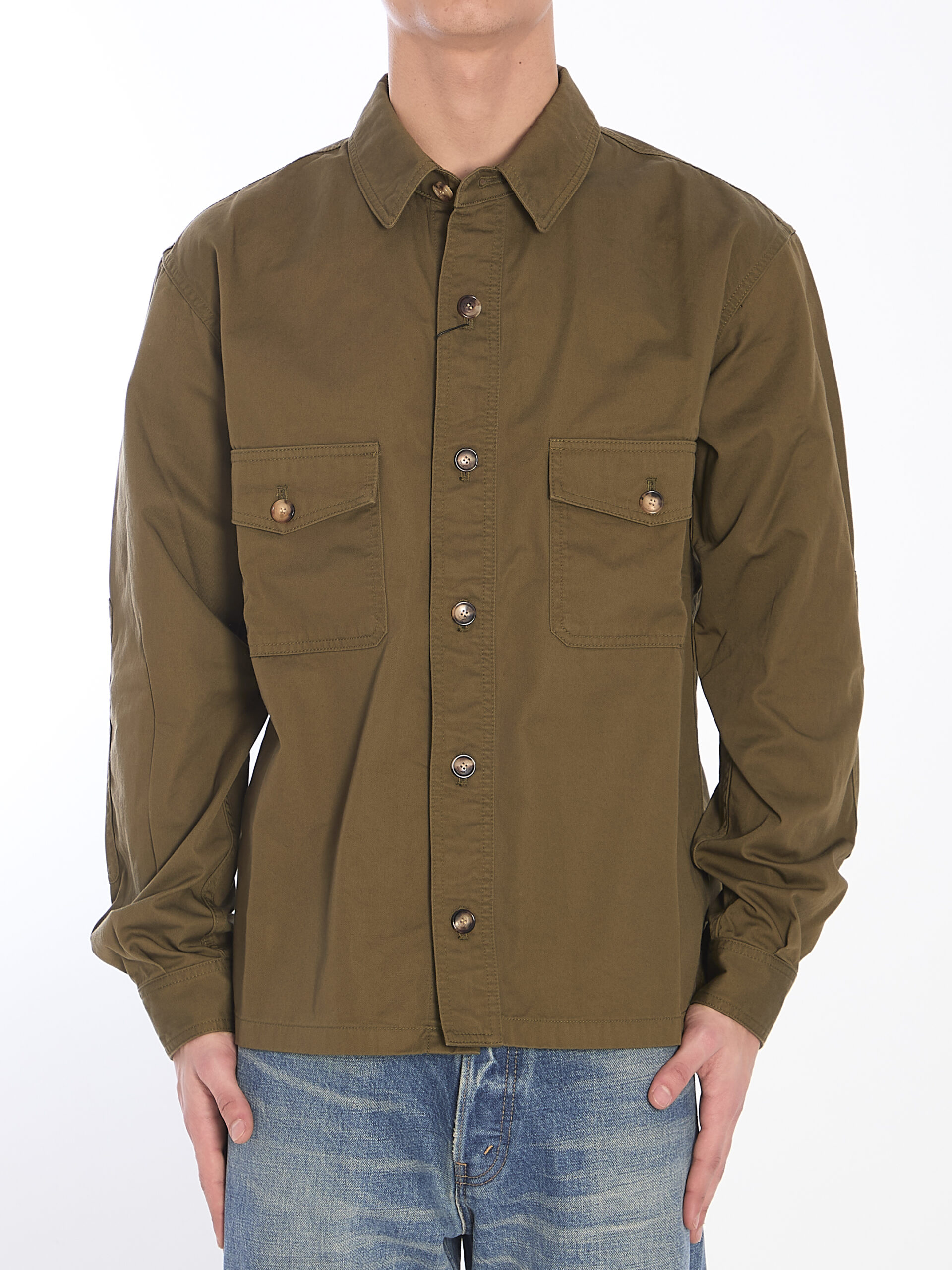 Saint Laurent Cotton twill overshirt