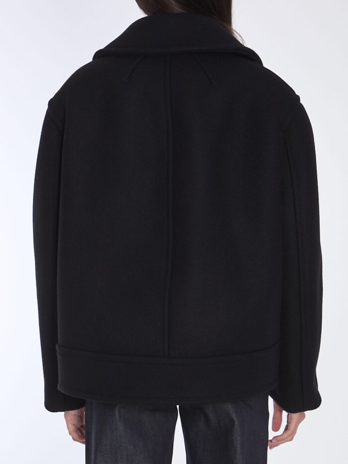 Saint Laurent Oversize pea coat in wool