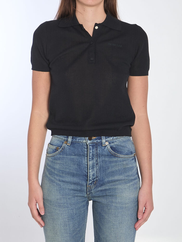 Moncler Polo shirt with embroidered logo