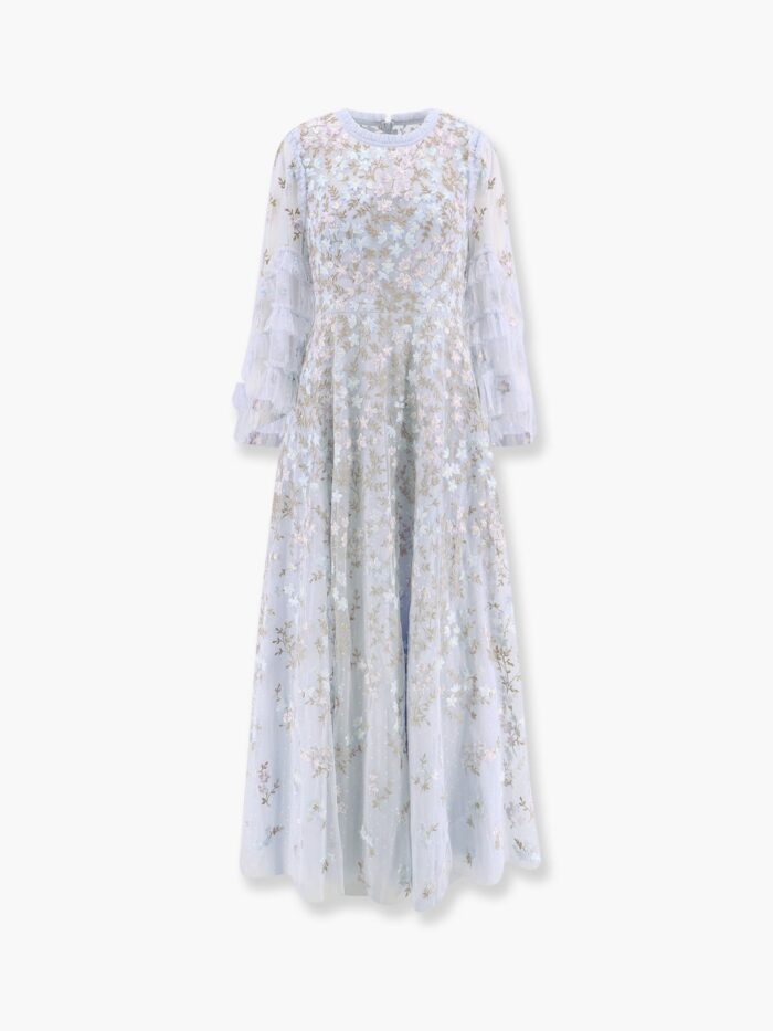 NEEDLE & THREAD Embroidered Tulle Long Dress