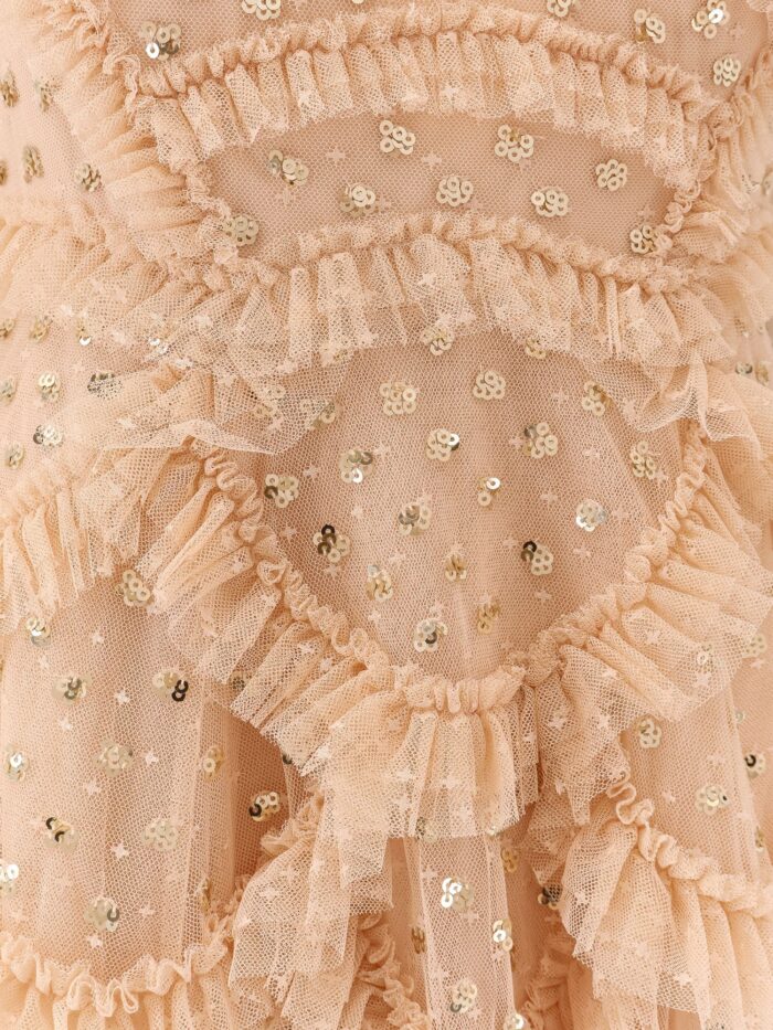 NEEDLE & THREAD Long Dress With All-over Sequins