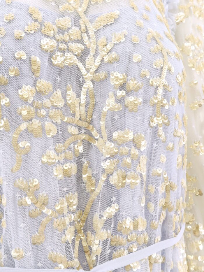 NEEDLE & THREAD Mini Dress With Sequins Embroidery