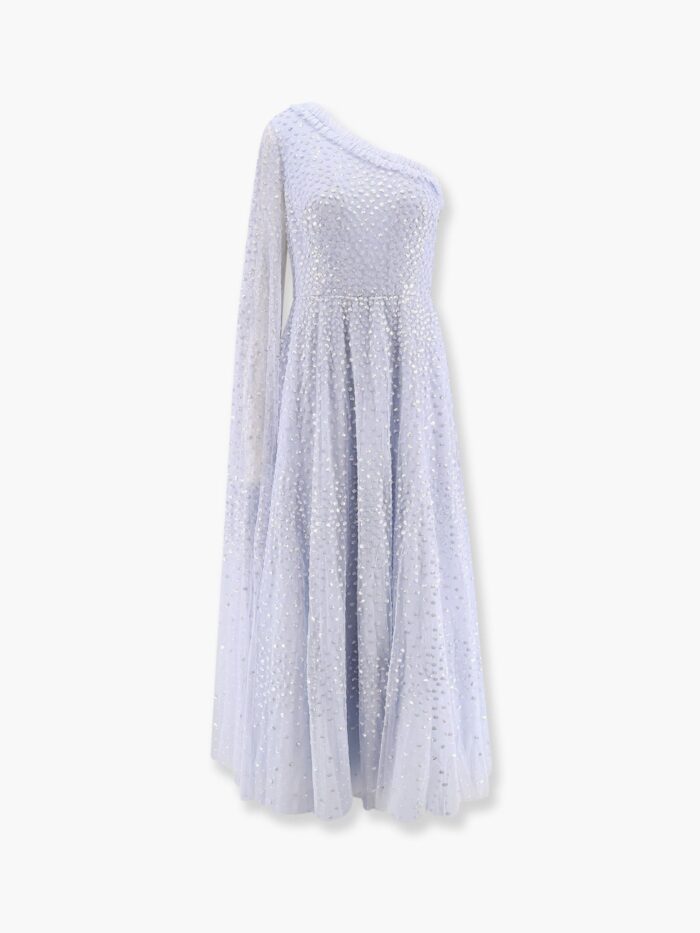 NEEDLE & THREAD One-shoulder Long Dress With Sequins