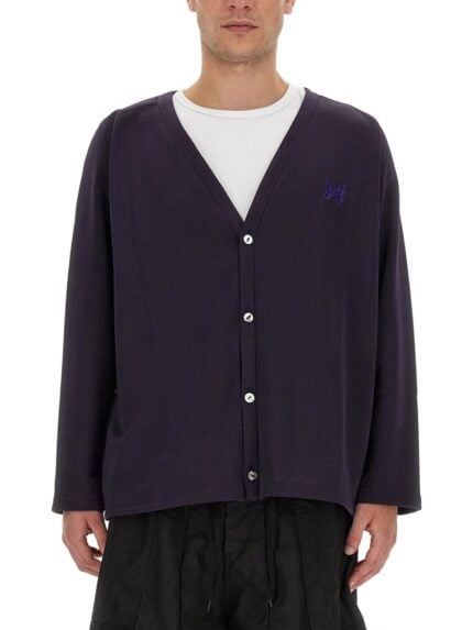 NEEDLES CARDIGAN WITH LOGO