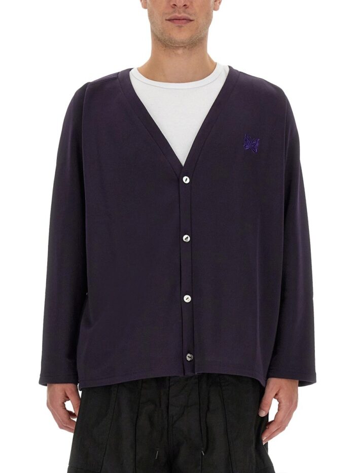 NEEDLES CARDIGAN WITH LOGO