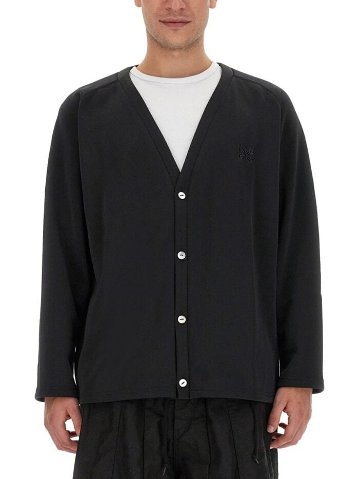 NEEDLES CARDIGAN WITH LOGO