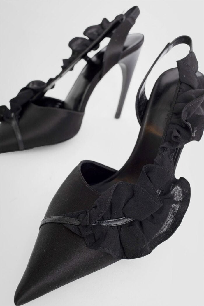 NENSI DOJAKA Ruffled Satin Pumps