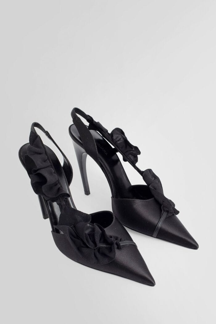 NENSI DOJAKA Ruffled Satin Pumps