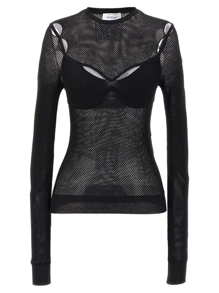 off white 'net arrow bralette' top Off-white 'Net Arrow Bralette' Top