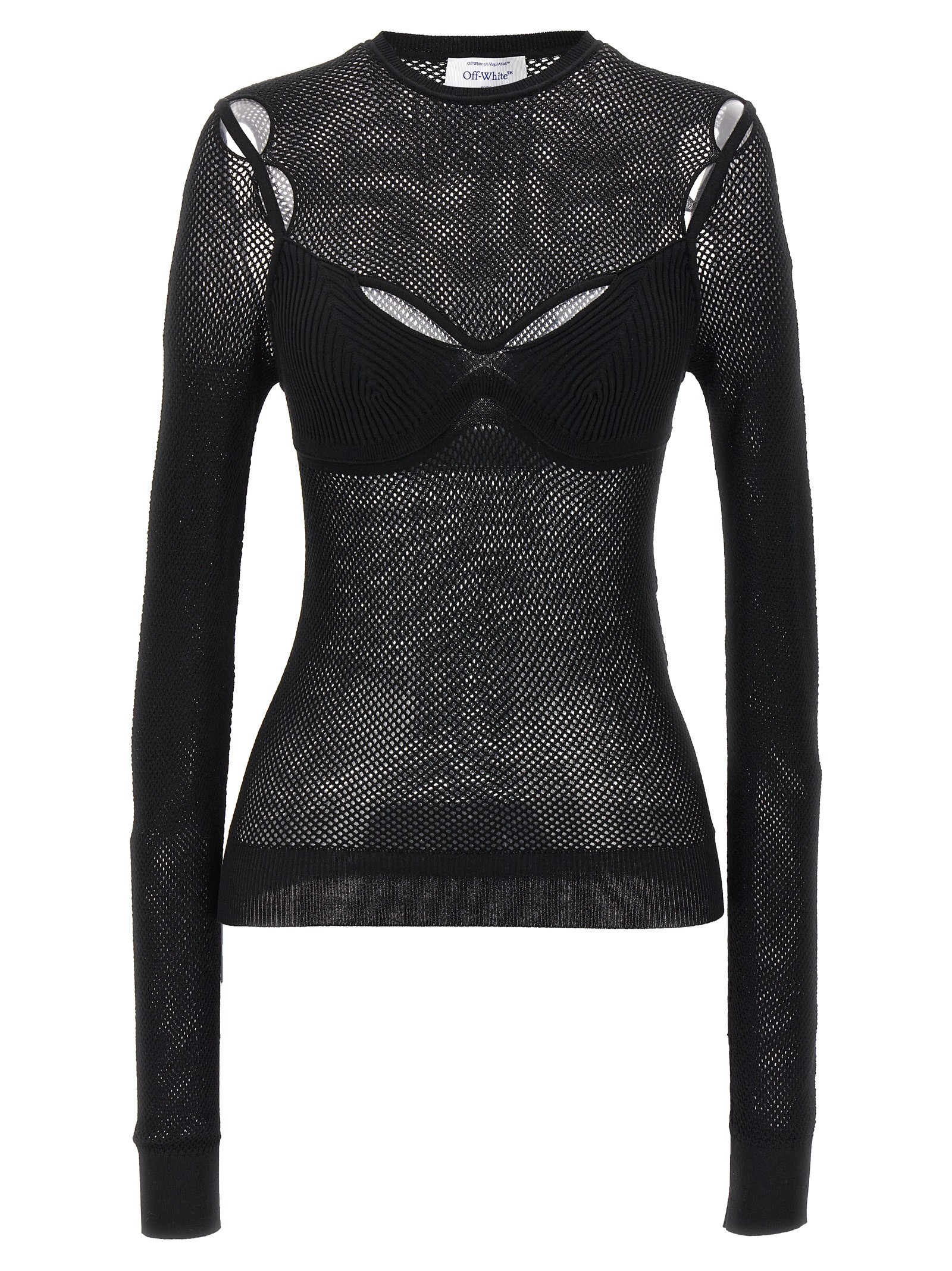 Off-white 'Net Arrow Bralette' Top