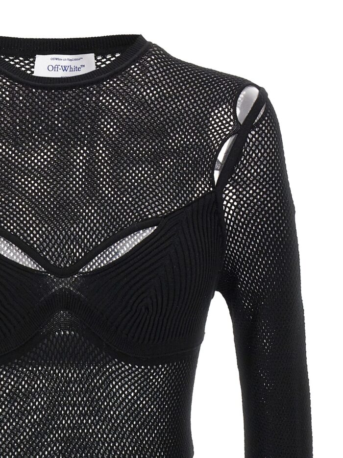 Off-white 'Net Arrow Bralette' Top