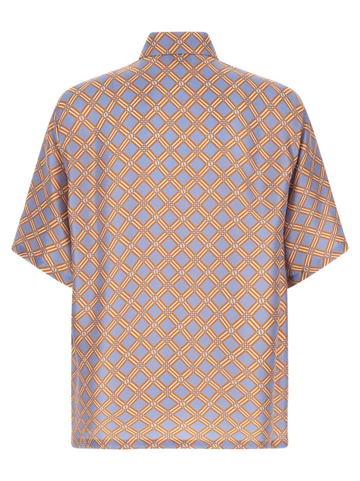 Fendi 'Net' Print Silk Shirt