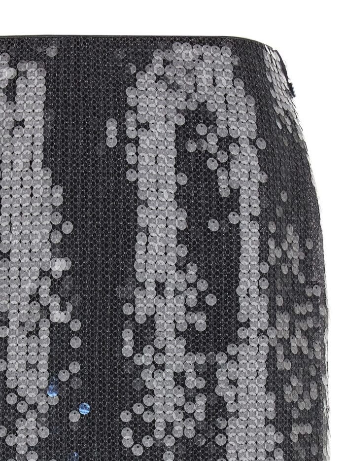 ROTATE BIRGER CHRISTENSEN 'Net Sequin Midi' Skirt