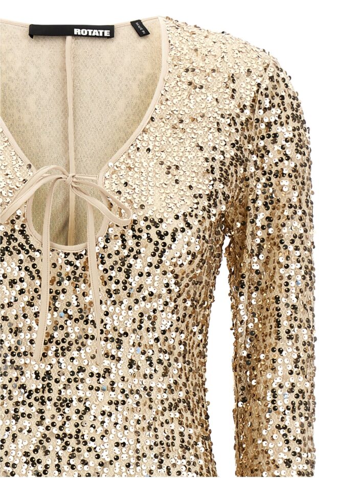ROTATE BIRGER CHRISTENSEN 'Net Sequins Midi' Dress