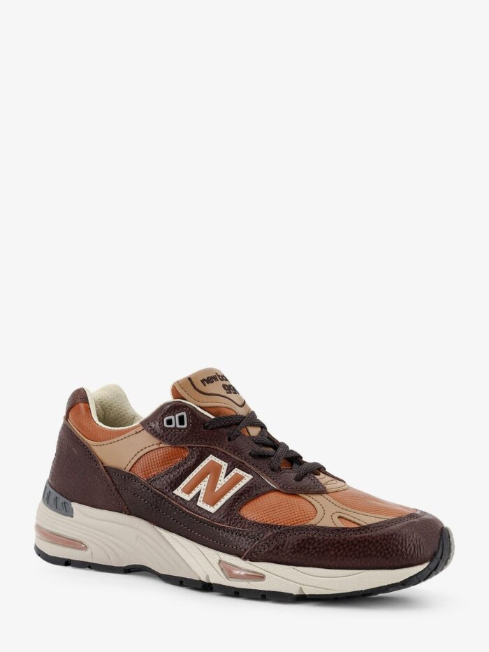New Balance 991 Leather Sneakers With Side Logo