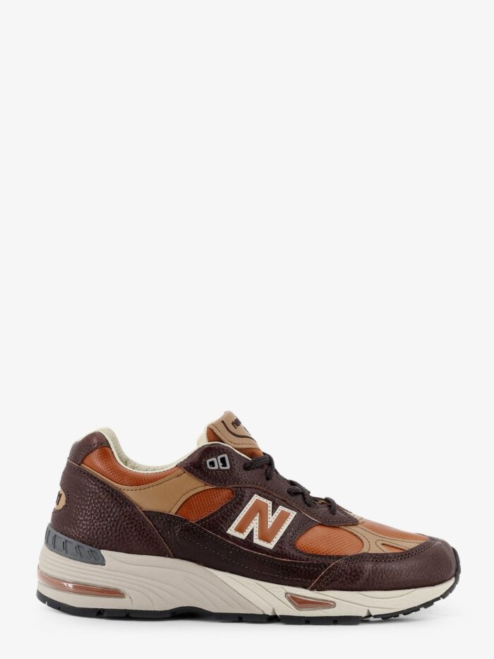 New Balance 991 Leather Sneakers With Side Logo