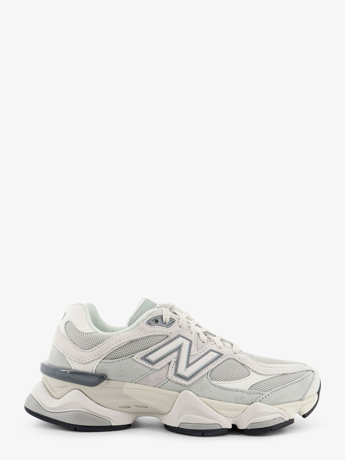 New Balance U90602 Mesh And Suede Sneakers With Embroidered Logo