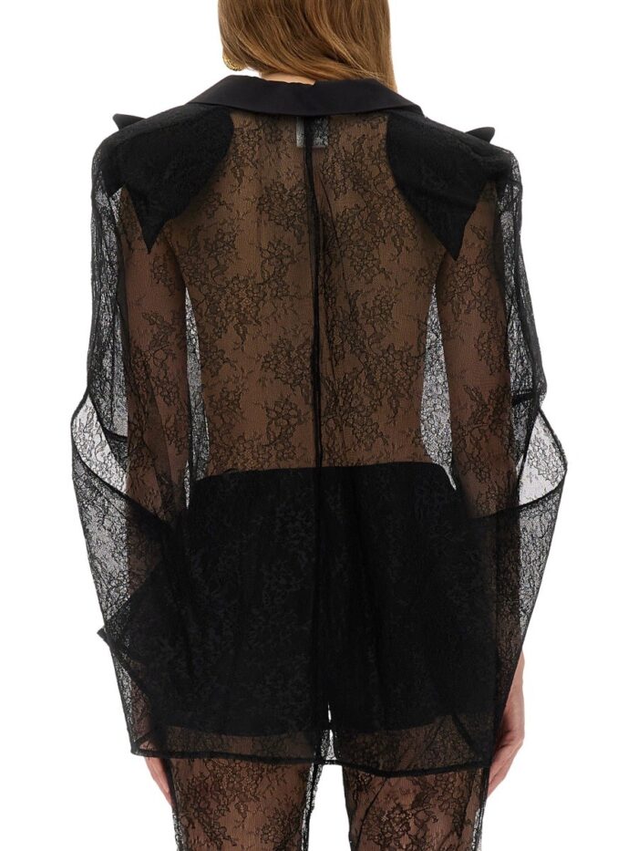 NINA RICCI BLAZER-INSPIRED LACE CAPE