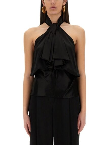 NINA RICCI "FLOWING" TOP WITH BOW