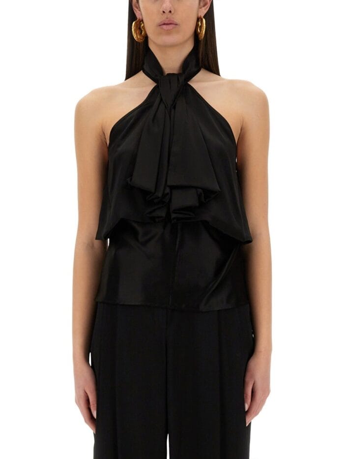 NINA RICCI "FLOWING" TOP WITH BOW
