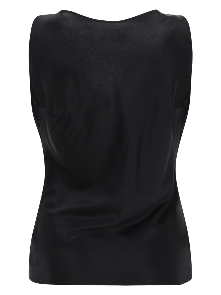 NINA RICCI SILK DRAPED TOP
