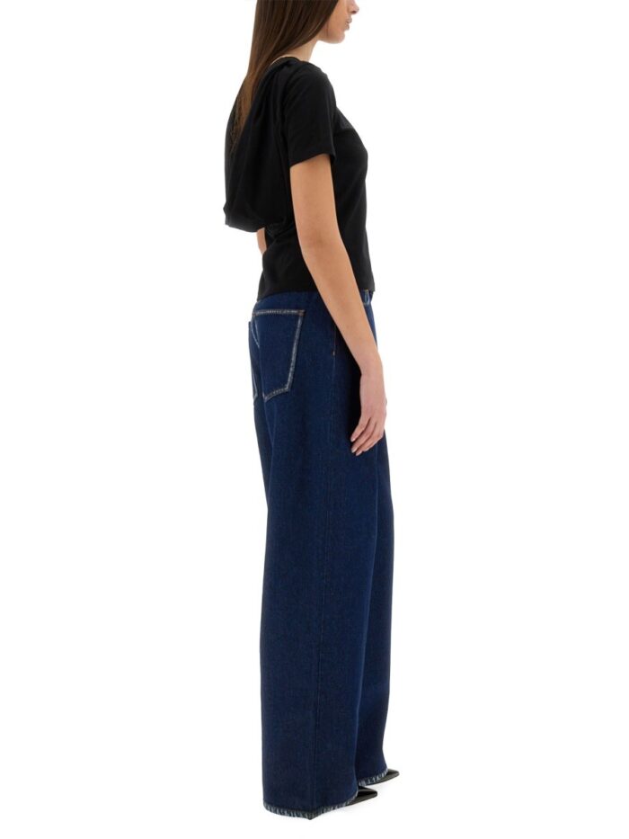 NINA RICCI T-SHIRT WITH BACK NECKLINE