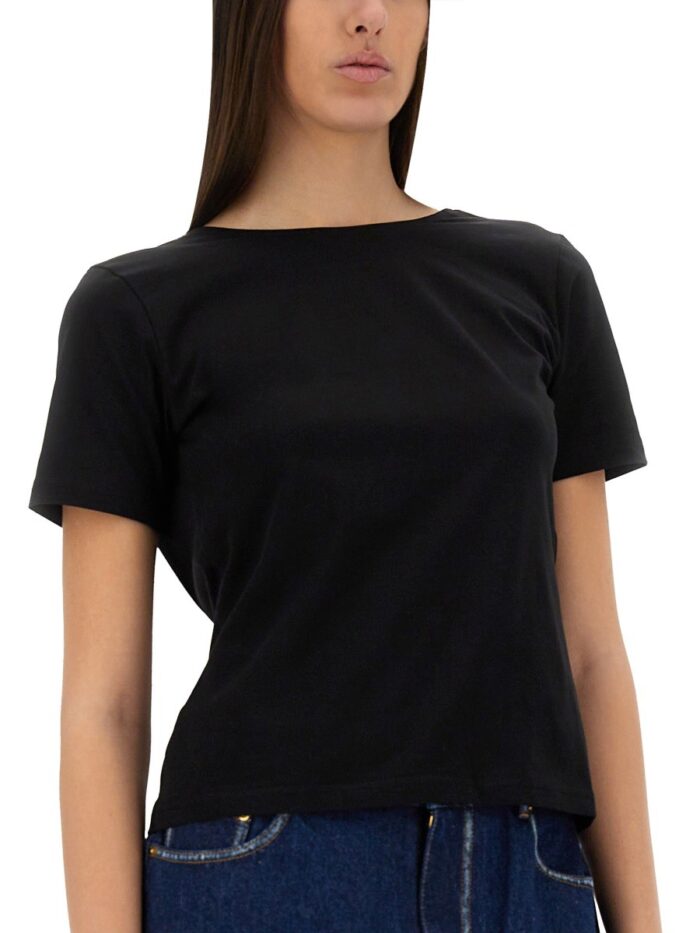 NINA RICCI T-SHIRT WITH BACK NECKLINE