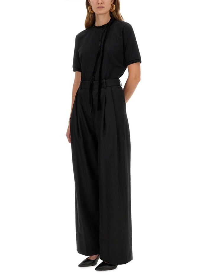 NINA RICCI T-SHIRT WITH RIBBON AND BOW