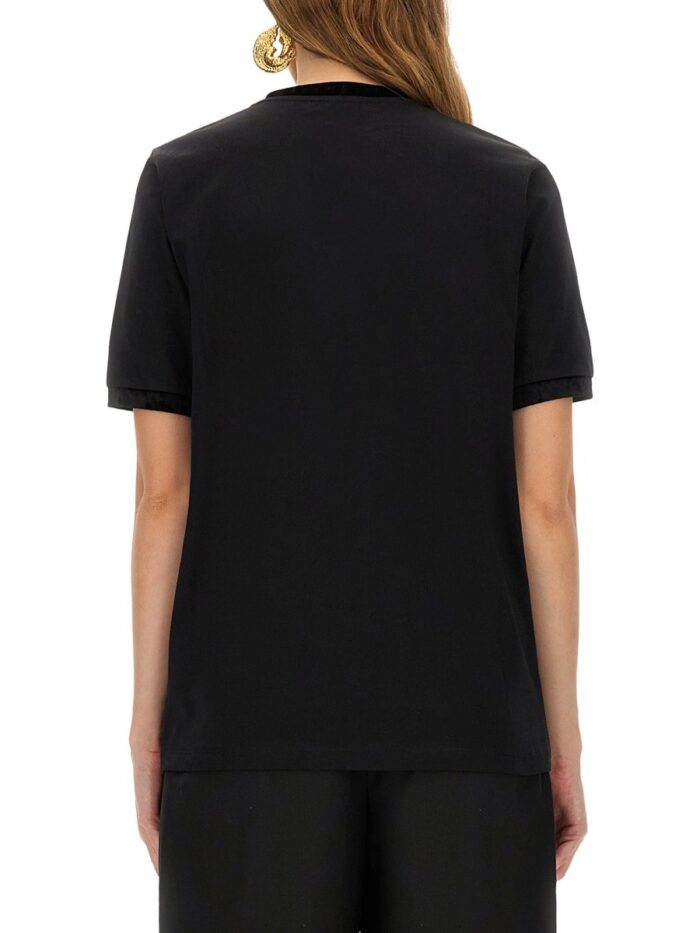 NINA RICCI T-SHIRT WITH RIBBON AND BOW