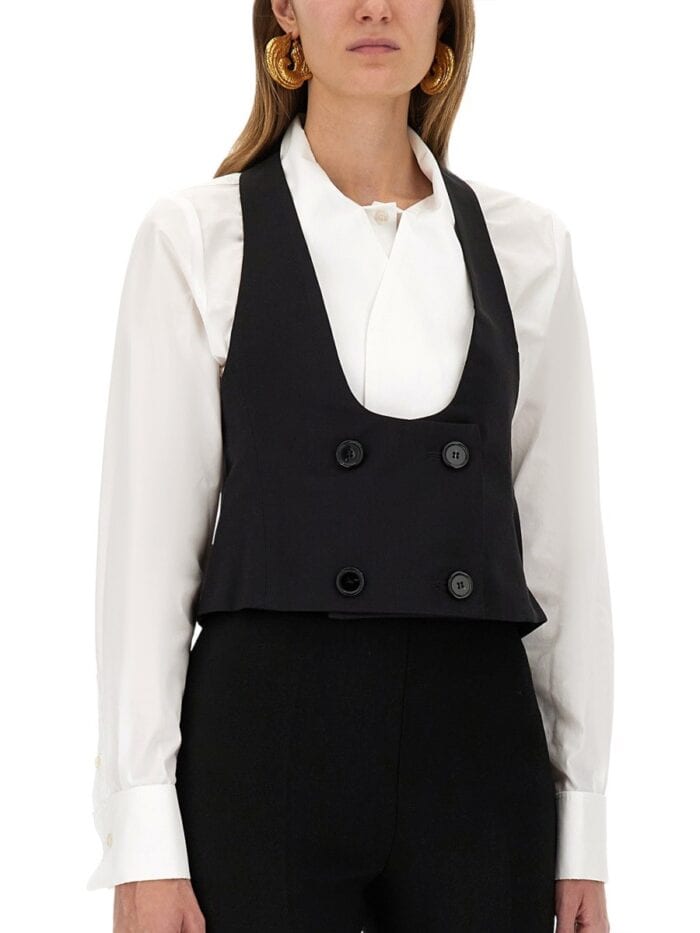 NINA RICCI VEST WITH OPEN BACK