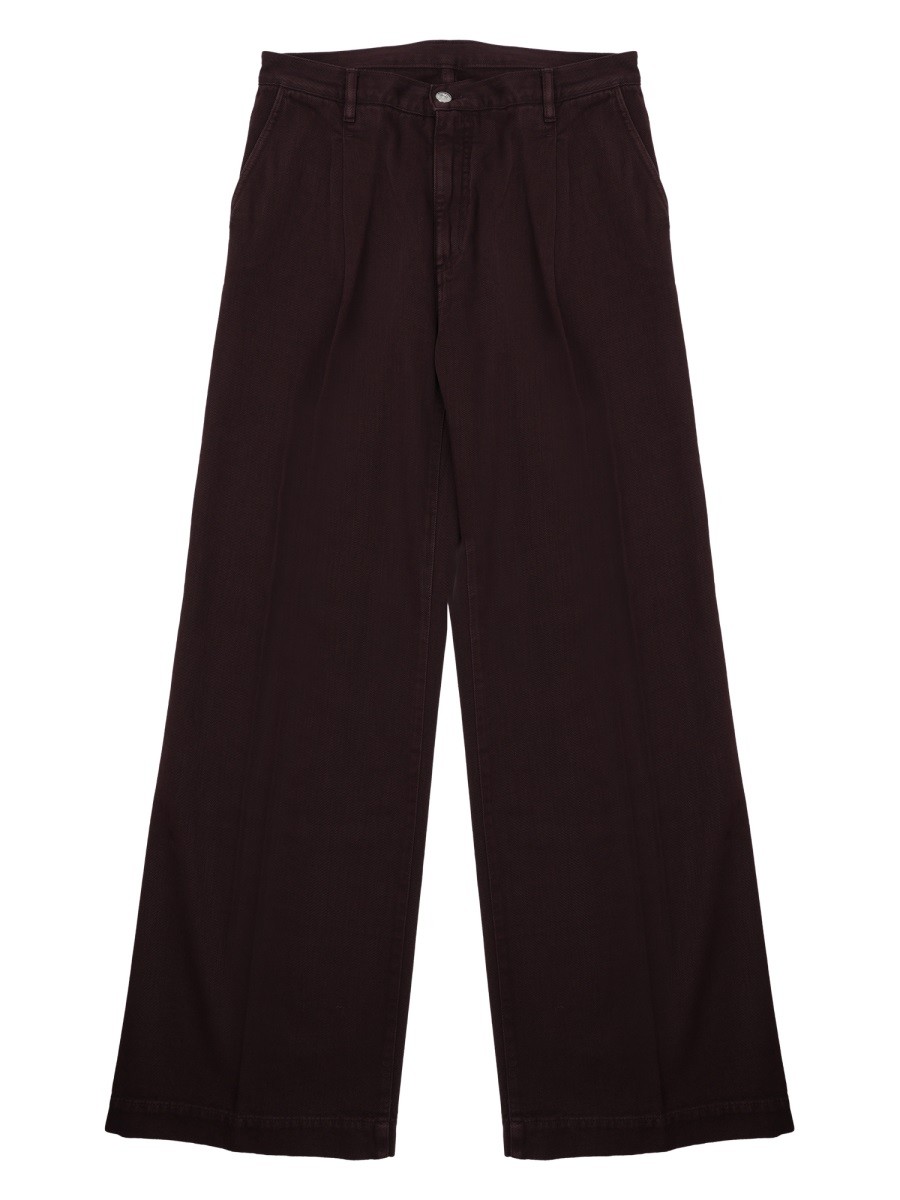 NINE:INTHE:MORNING JEANS AMPIO IN COTONE