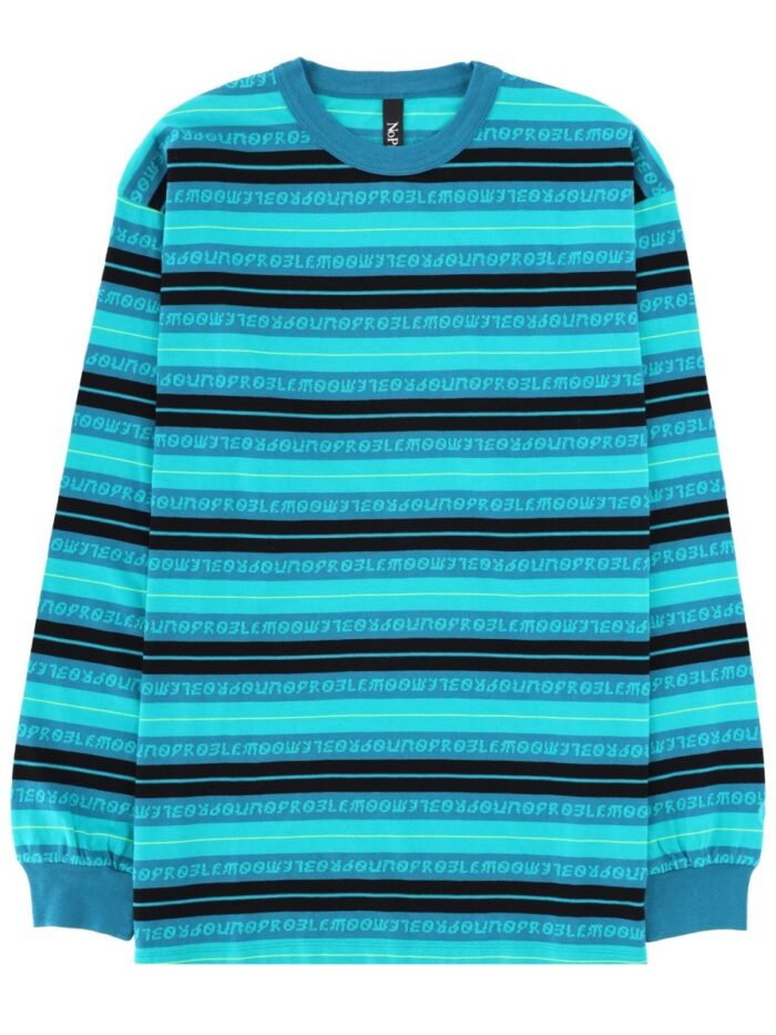 no problemo t shirt a righe jacquard NO PROBLEMO T-SHIRT A RIGHE JACQUARD