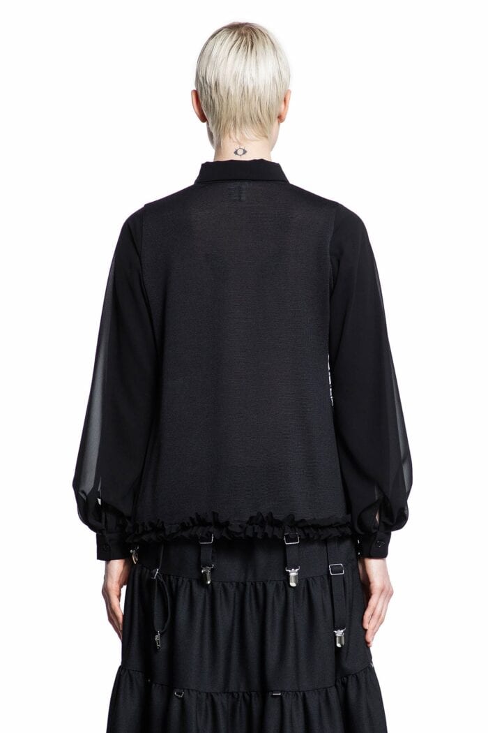 NOIR KEI NINOMIYA Asymmetric Ruffled Shirt