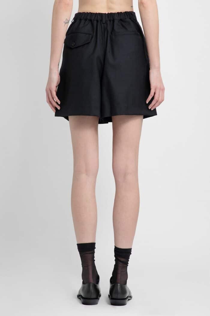 NOIR KEI NINOMIYA High-waisted Pleated Wool Shorts