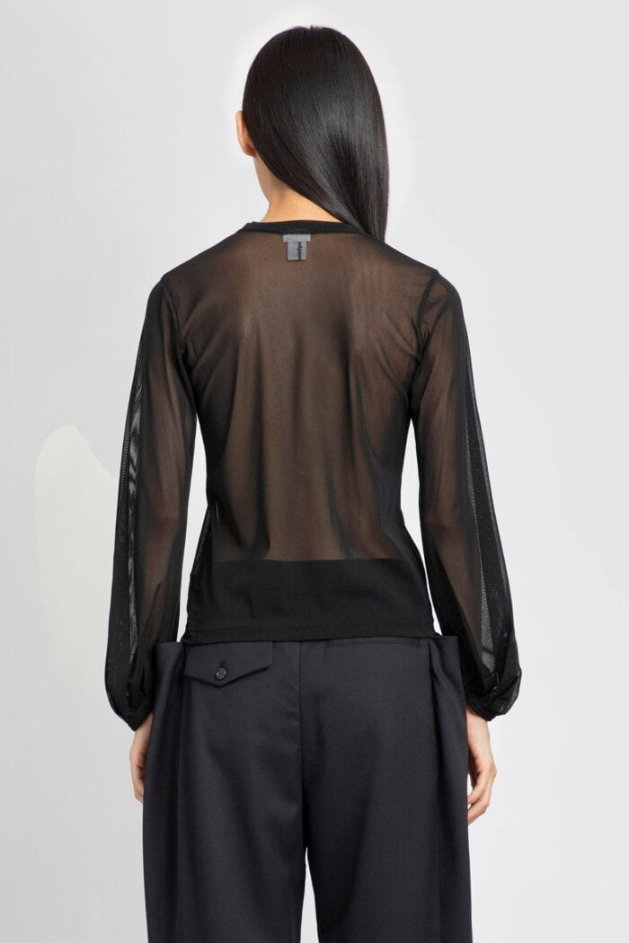 NOIR KEI NINOMIYA Mesh Long Sleeve Top