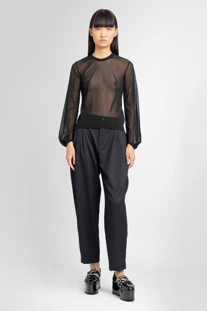 NOIR KEI NINOMIYA Mesh Long Sleeve Top