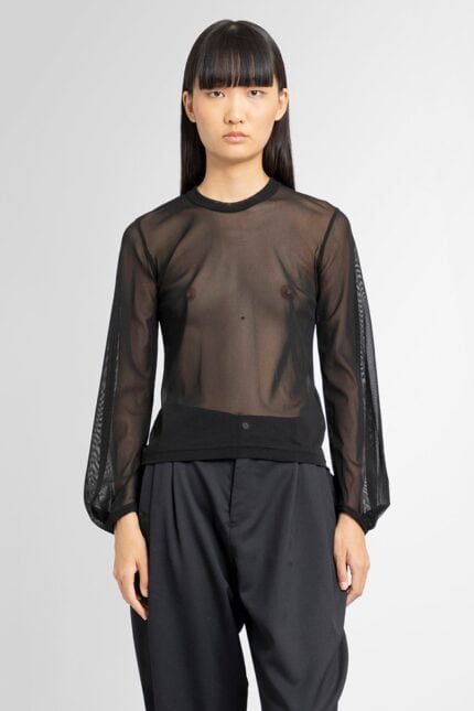 NOIR KEI NINOMIYA Mesh Long Sleeve Top