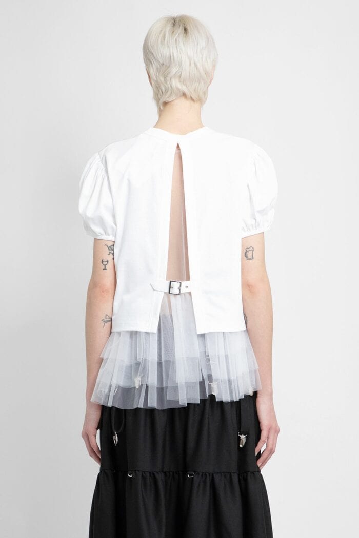 NOIR KEI NINOMIYA Tulle Short Sleeves T-shirt