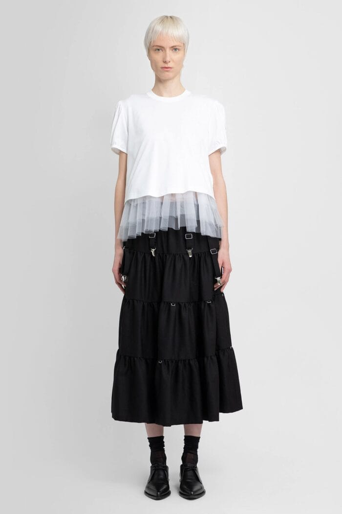 NOIR KEI NINOMIYA Tulle Short Sleeves T-shirt