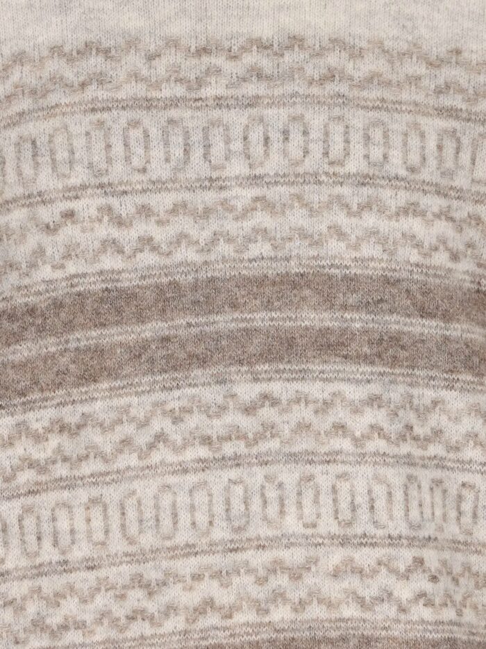 Brunello Cucinelli Nordic Jacquard Alpaca, Cashmere And Wool Blend Sweater
