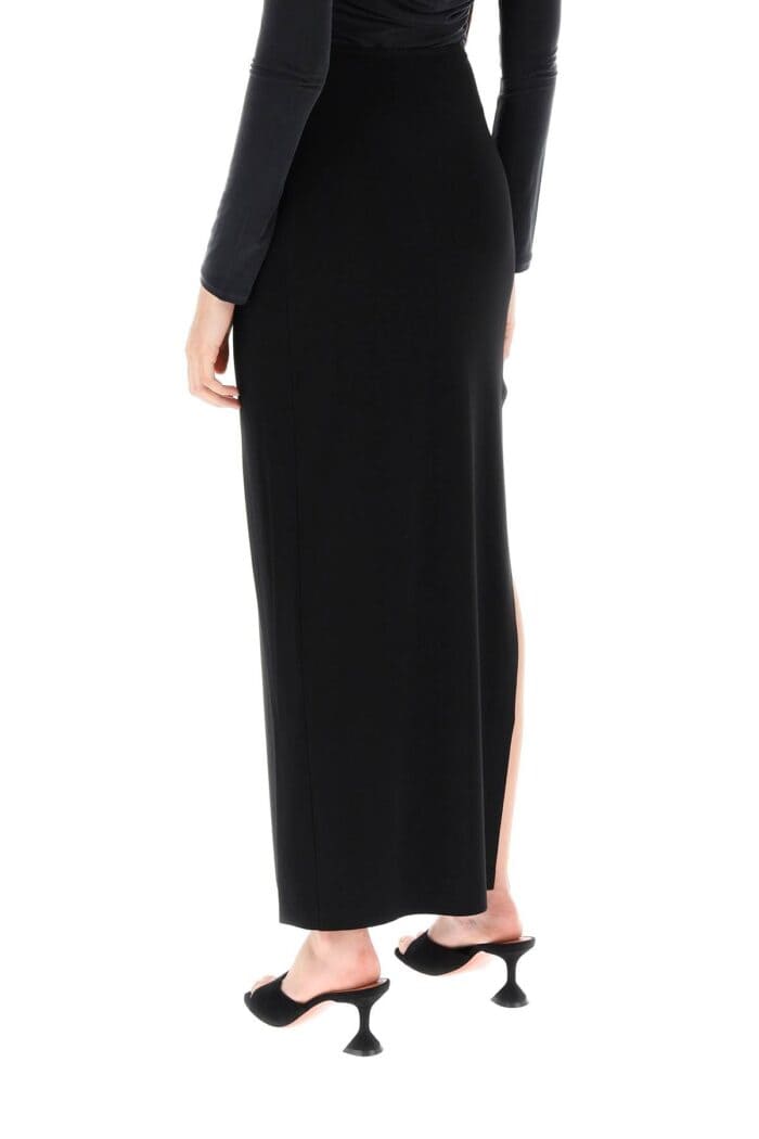 NORMA KAMALI Long Skirt In Poly Lycra