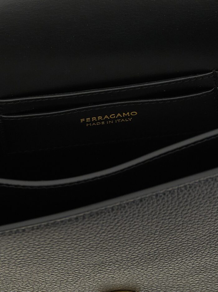 Ferragamo 'North-South Double Gancini' Crossbody Bag