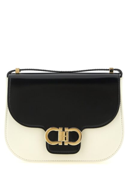 Ferragamo 'North-South Double Gancini (XS)' Crossbody Bag